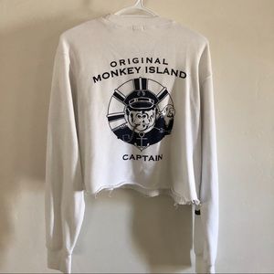 Brandy Melville Malibu Cove Cropped Sweatshirt